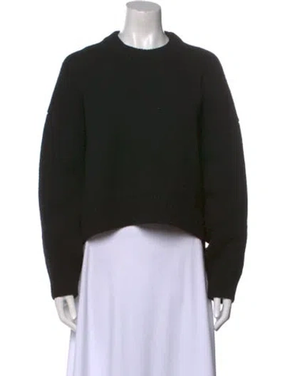 Pre-owned Alexander Wang Wool Crew Neck Sweater In Black