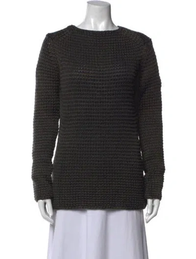 Pre-owned Alexander Wang Wool Crew Neck Sweater In Black