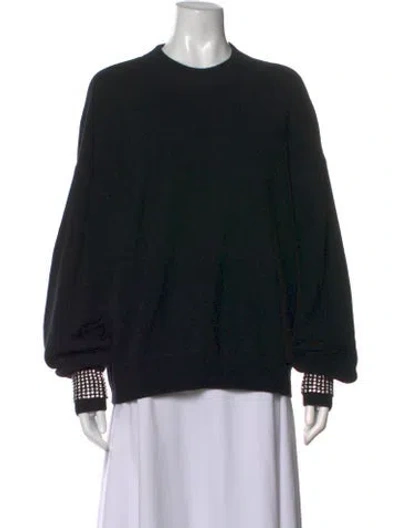 Pre-owned Alexander Wang Wool Crew Neck Sweater In Black