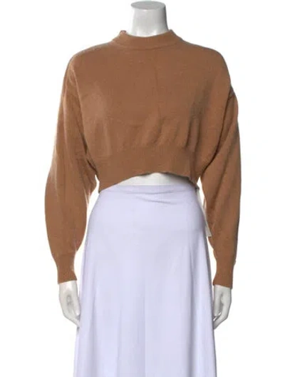 Pre-owned Alexander Wang Wool Crew Neck Sweater In Brown