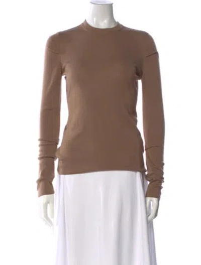 Pre-owned Alexander Wang Wool Crew Neck Sweater In Brown