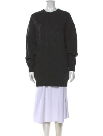 Pre-owned Alexander Wang Wool Crew Neck Sweater In Gray