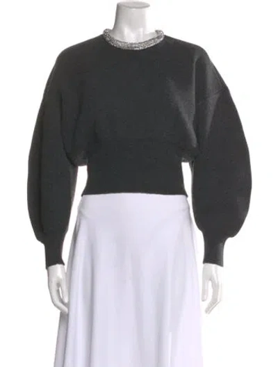 Pre-owned Alexander Wang Wool Crew Neck Sweater In Gray