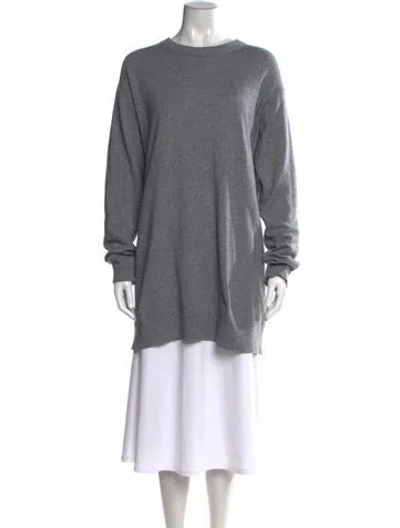Pre-owned Alexander Wang Wool Crew Neck Sweater In Gray