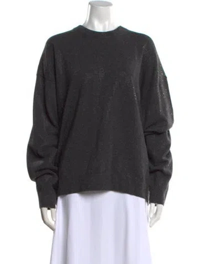 Pre-owned Alexander Wang Wool Crew Neck Sweater In Gray