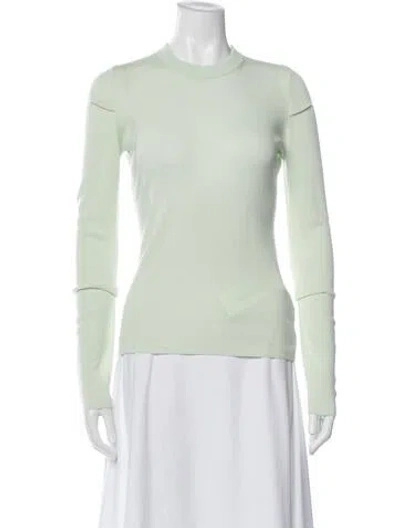 Pre-owned Alexander Wang Wool Crew Neck Sweater In Green
