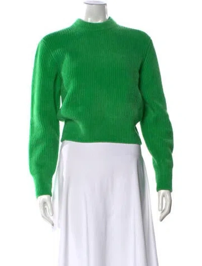 Pre-owned Alexander Wang Wool Crew Neck Sweater In Green