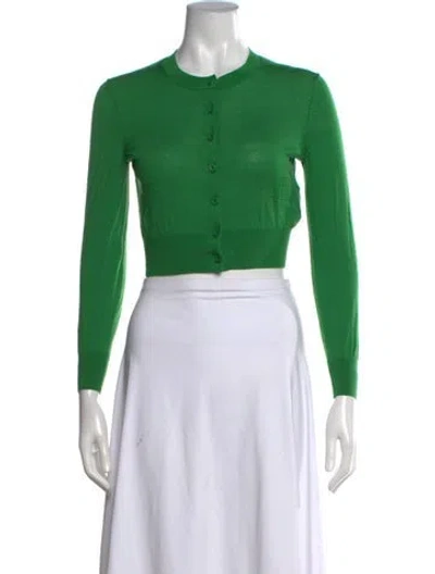 Pre-owned Alexander Wang Wool Crew Neck Sweater In Green