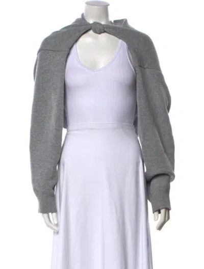 Pre-owned Alexander Wang Wool Crew Neck Sweater In Grey