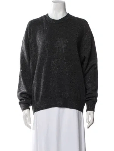 Pre-owned Alexander Wang Wool Crew Neck Sweater In Grey