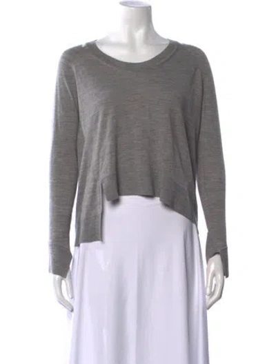 Pre-owned Alexander Wang Wool Crew Neck Sweater In Grey