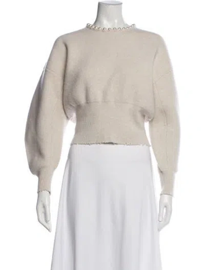 Pre-owned Alexander Wang Wool Crew Neck Sweater In Neutral