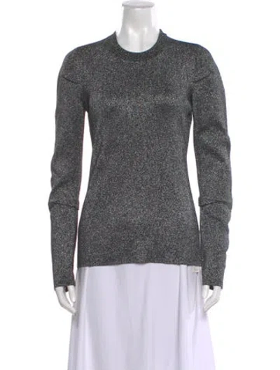 Pre-owned Alexander Wang Wool Crew Neck Sweater In Silver