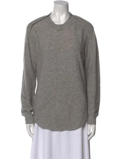 Pre-owned Alexander Wang Wool Crew Neck Sweatshirt In Gray