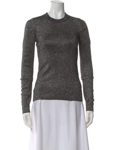 Pre-owned Alexander Wang Wool Crew Neck Top In Gray