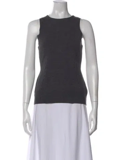 Pre-owned Alexander Wang Wool Crew Neck Top In Gray