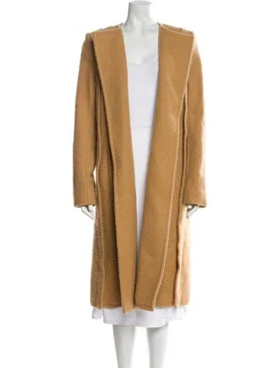 Pre-owned Alexander Wang Wool Faux Fur Coat In Neutral