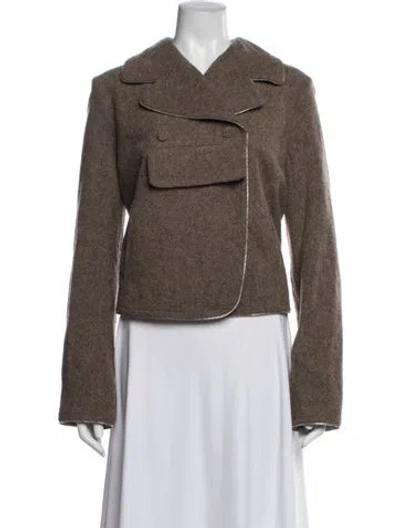 Pre-owned Alexander Wang Wool Jacket In Brown