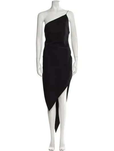 Pre-owned Alexander Wang Wool Long Dress W/ Tags In Black