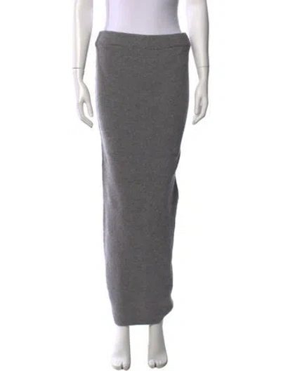 Pre-owned Alexander Wang Wool Long Skirt In Grey