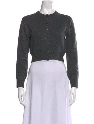 Pre-owned Alexander Wang Wool Long Sleeve Button-up Top In Black