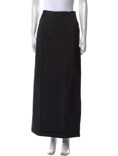 Pre-owned Alexander Wang Wool Midi Length Skirt W/ Tags In Black