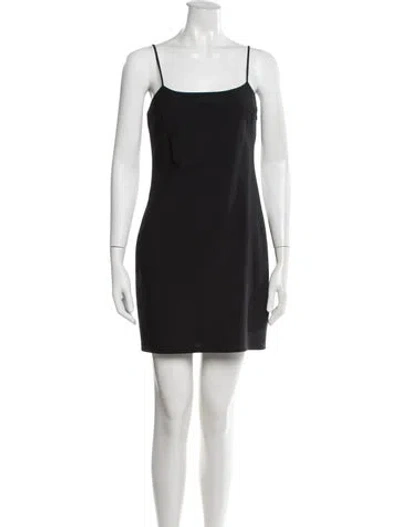 Pre-owned Alexander Wang Wool Mini Dress In Black