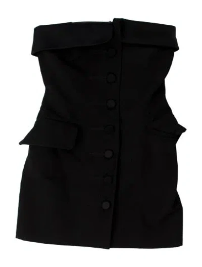 Pre-owned Alexander Wang Wool Mini Dress In Black