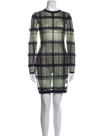 Pre-owned Alexander Wang Wool Mini Dress In Multi