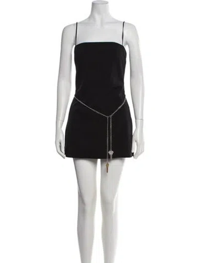 Pre-owned Alexander Wang Wool Mini Dress W/ Tags In Black