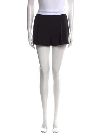 Pre-owned Alexander Wang Wool Mini Shorts In Black
