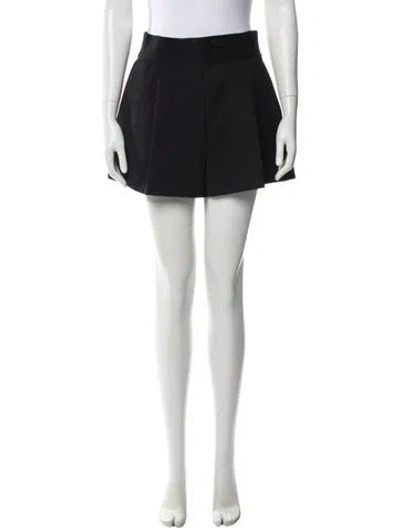 Pre-owned Alexander Wang Wool Mini Shorts In Black