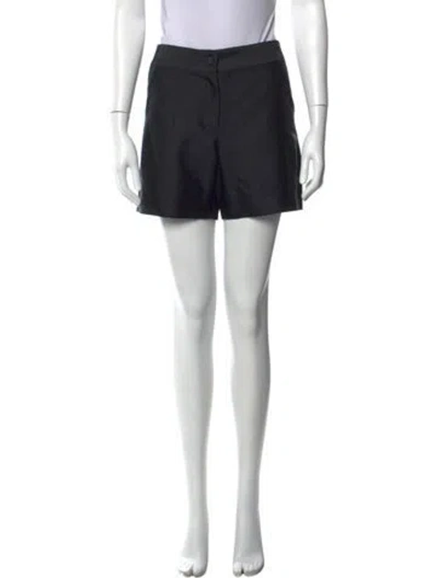 Pre-owned Alexander Wang Wool Mini Shorts In Black