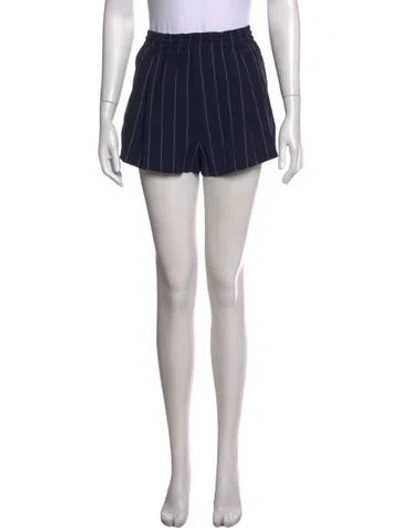 Pre-owned Alexander Wang Wool Mini Shorts In Blue