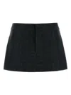 Alexander Wang Wool Mini Skirt In Black