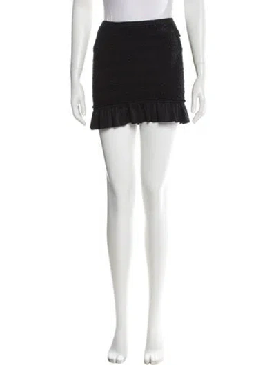 Pre-owned Alexander Wang Wool Mini Skirt In Black