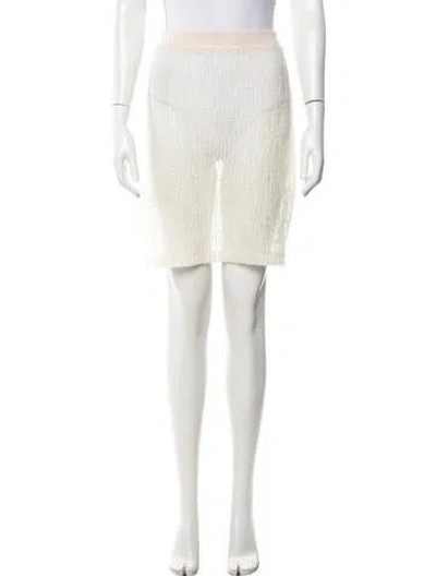 Pre-owned Alexander Wang Wool Mini Skirt In Neutrals