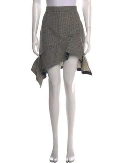 Pre-owned Alexander Wang Wool Mini Skirt W/ Tags In Black