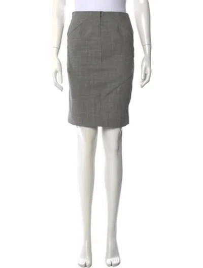 Pre-owned Alexander Wang Wool Mini Skirt W/ Tags In Gray