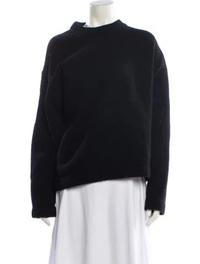 Pre-owned Alexander Wang Wool Mock Neck Sweater In Blue