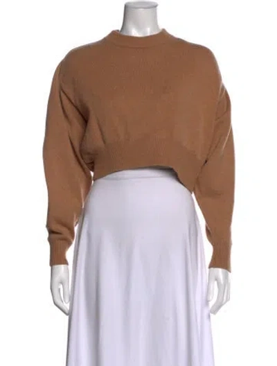 Pre-owned Alexander Wang Wool Mock Neck Sweater In Brown