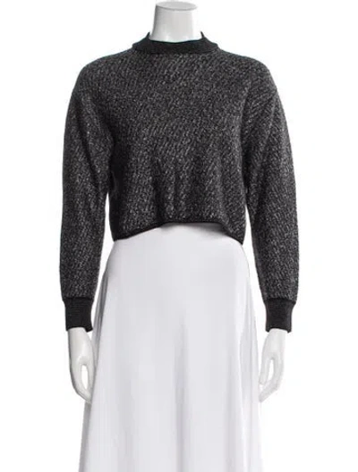 Pre-owned Alexander Wang Wool Mock Neck Sweater In Multi