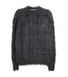 Alexander Wang Brushed-effect Sweater In Black