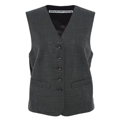 Alexander Wang Wool Mohair Tailored Vest