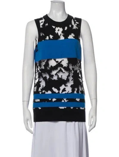 Pre-owned Alexander Wang Wool Patterned Sweater W/ Tags In Blue