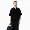 Alexander Wang Wool Polo Shirt In Black