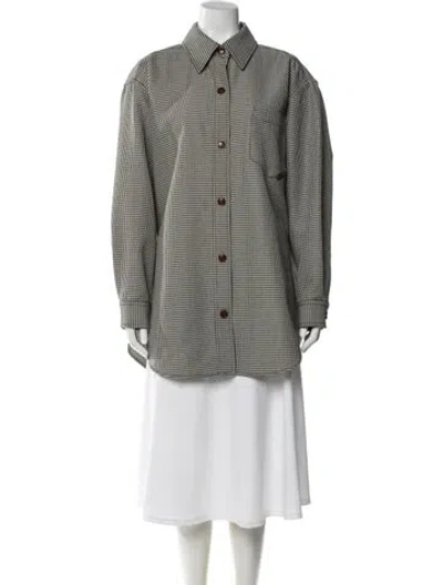 Pre-owned Alexander Wang Wool Printed Coat In Multi