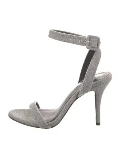 Pre-owned Alexander Wang Wool Sandals In Gray