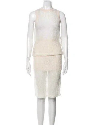 Pre-owned Alexander Wang Wool Skirt Set In Neutrals