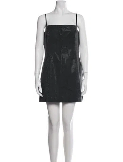 Pre-owned Alexander Wang Wool Square Neckline Jumpsuit W/ Tags In Gray
